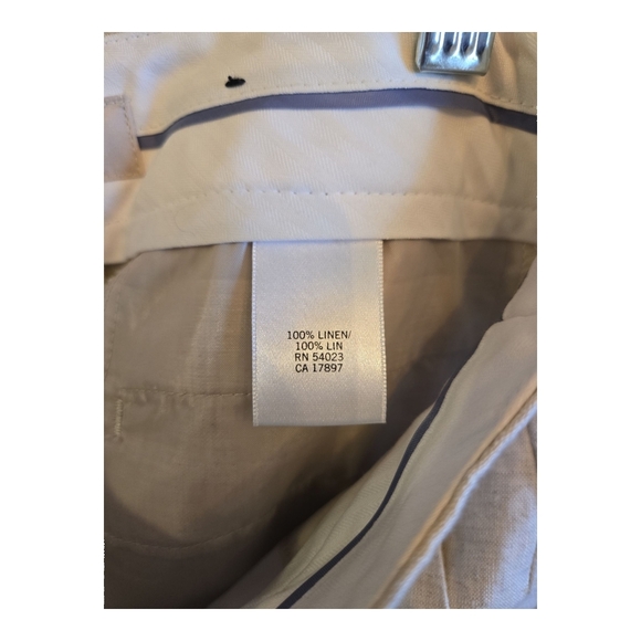 NWOT Banana Republic The Everyday Wide-Leg Martin Fit Linen Pant - Picture 6 of 6